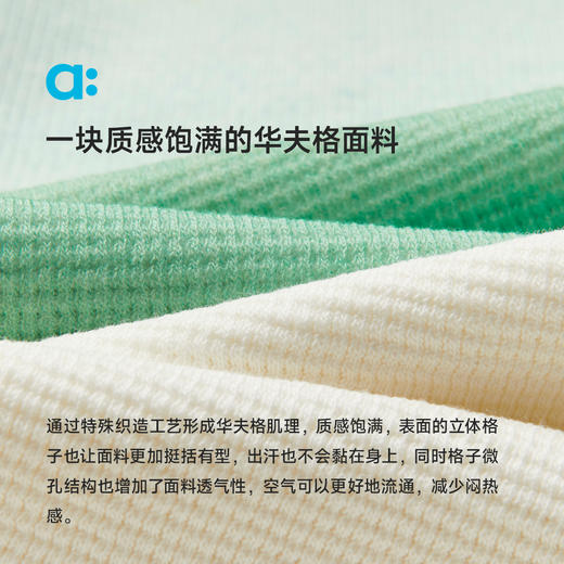 【粉丝专属】allblu幼岚【华夫格 PoloT】儿童T恤25新款夏男童挺括干爽透气 商品图3