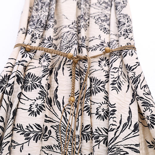 DH25FX1098水墨画复古连衣裙RJ029 商品图4