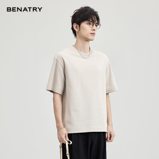 贝纳川破洞珠地提花短袖T恤ECF114002 商品图8