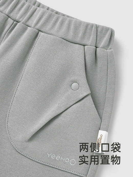 英氏儿童休闲裤夏季薄男童裤子透气2025新款纯棉短裤YRKEJ2R020A 商品图3