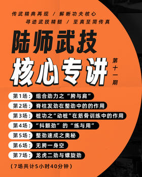 1.第一课：组合劲力之“胯与肩”