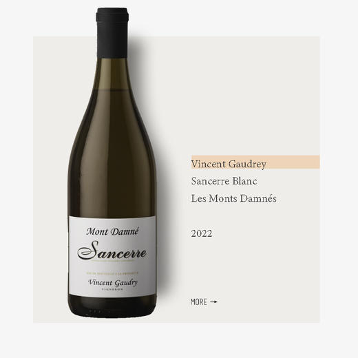 Vincent Gaudrey Sancerre Blanc Les Monts Damnés 2022文森戈德雷酒庄桑塞尔达梅山干白2022 商品图0