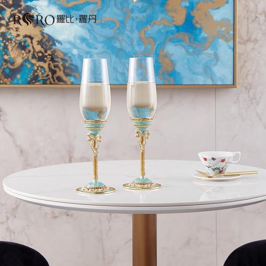 罗比罗丹创意结婚礼物实用闺蜜送哥哥嫂子新人朋友手工香槟杯罗比罗丹珍爱一生香槟杯 商品图0