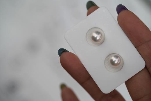 耳钉定制天团系列「天女  铂金灰 澳白」 商品图2