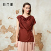 EITIE爱特爱2025夏季新款优雅气质荡领显瘦收腰上衣8213923 商品缩略图0