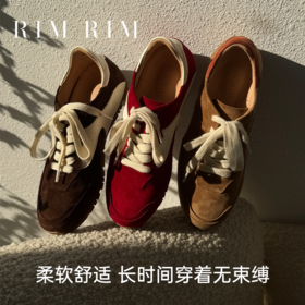 RIM RIM百搭复古阿甘鞋女平底板鞋德训鞋轻便运动休闲鞋2477