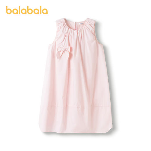 巴拉巴拉女童裙子儿童连衣裙2025新款夏装中大童无袖裙子甜美纯棉 商品图4