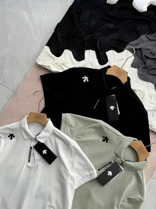 点此购买 迪桑特夏季男士综训防晒吸湿面料运动休闲翻领短袖POLO衫 LL 315114 商品图8