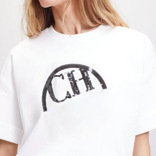 CHCH祈祈纯棉T恤宽松时尚百搭女装CN1G2B014 商品图3