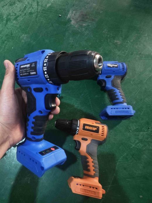 【货号02360】包邮锂电钻机头颜色随机发21V无刷锂电钻大艺款插脚充电钻机头 商品图7