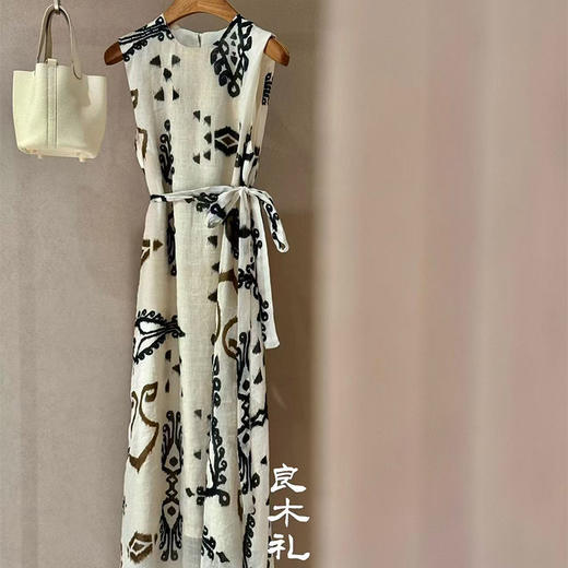 【部分现货】良木礼复古苎麻连衣裙（0749） 商品图3