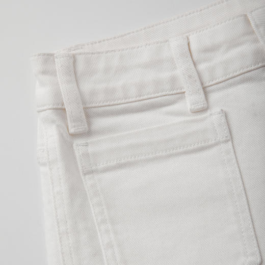 ROMI STUDIO“清新自然”棉质立裁双贴袋高腰直筒牛仔裤 RWCSXD2780 商品图4