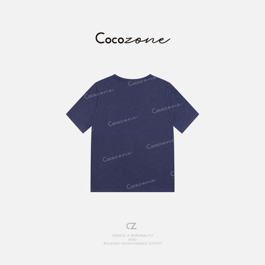 COCO ZONE 刘一一 [汉麻长绒棉混纺] 松弛感圆领T恤CD1A0713 商品图3