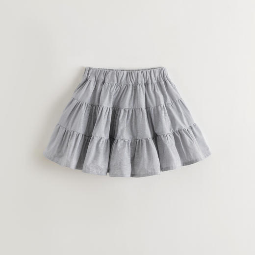 马克珍妮女童文艺格纹蛋糕短裙半身裙儿童裙裤2025夏装新款550875 商品图1