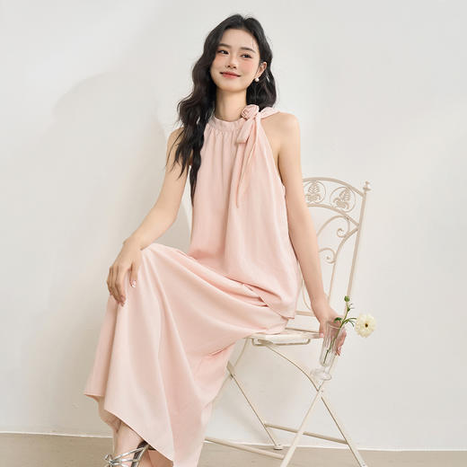 【玫瑰挂脖】温柔气质套装女夏季露肩衬衫搭半裙两件套V0850324 商品图2