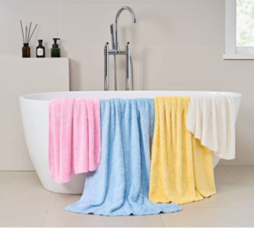 ✨【MAWALIFE玛万微丝开纤纱浴巾】 ‼️台湾进口，微丝开纱材质，1732根多层次开纤纱😮，改写肌肤触觉史✨ 一条毛巾=纳米级肌肤❗️❗️ 