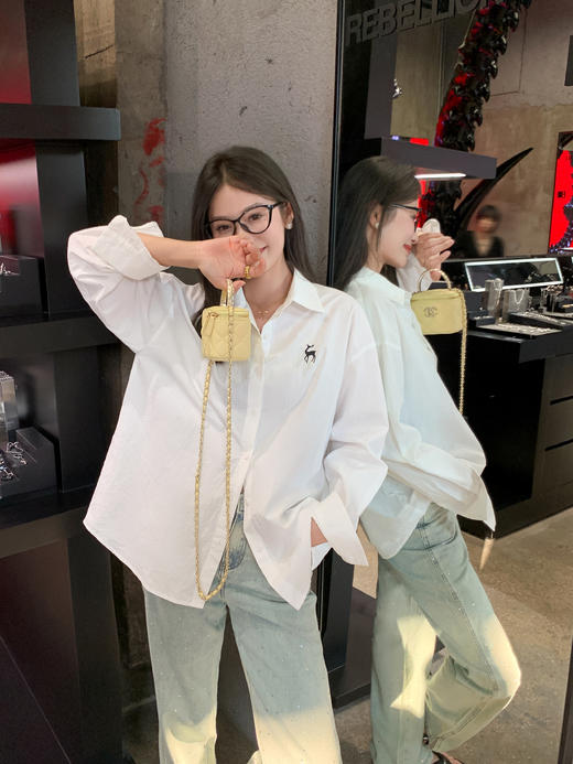 <曾小咸推荐>新品现货秒杀！卖完下架不再补 ！微信粉丝打折价！！3色长袖衬衫 日常159.99/件 立减70 秒杀89.99/件！！ 商品图5