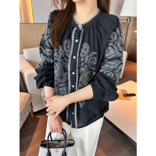 新年折扣 2504305   手工刺绣法式衬衫 商品图6