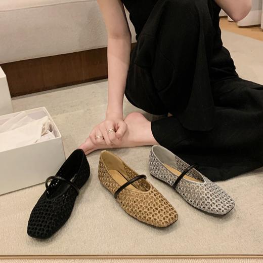 ✨可踩跟简直是懒人福音~ 【缕空+编织+玛丽珍】ROAADN时尚镂空编织一字带玛丽珍 特别推荐给不喜欢露脚趾穿凉鞋的姐妹 商品图9