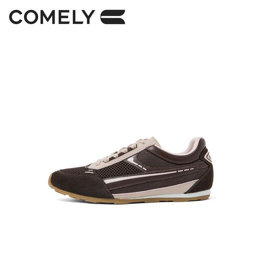 康莉KLB5A158棕色德训鞋休闲阿甘鞋女款春季新款平底鞋子软底运动鞋 商品图4