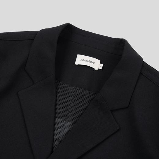 GOODBAI 23编号logo印花网面翻领西装外套 商品图3