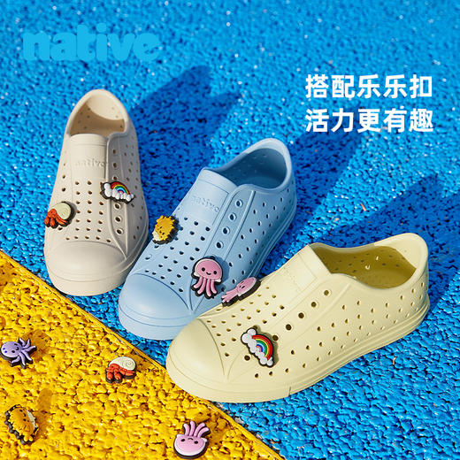native海藻亲子洞洞鞋儿童男女童夏一体成型沙滩凉鞋雨鞋 商品图1