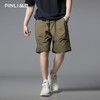 PINLI品立2025夏季新款宽松直筒休闲短裤男潮牌工装大口袋五分裤GD252117340 商品缩略图4