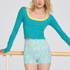 跃牌【周游世界系列】春夏新款瑜伽服女纯欲修身运动长袖罩衫TP0894 商品缩略图2