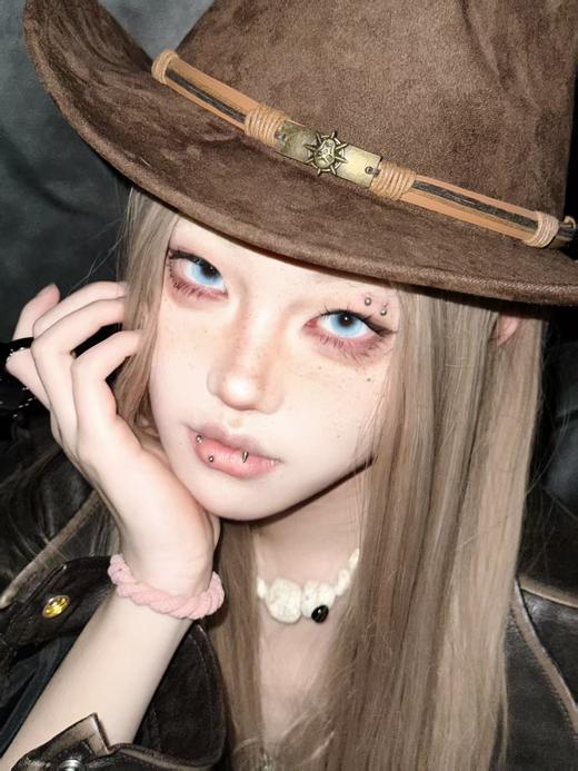 【大直径日抛】LOVEIIKIRA-月落星辰蓝-14.4mm【日抛 度数0-800度 无525/575】 商品图4