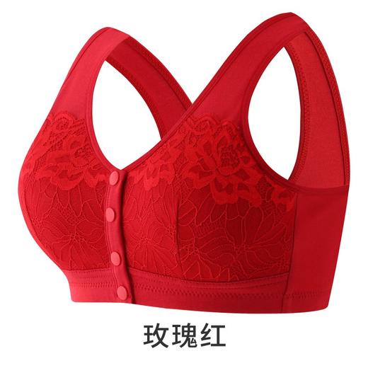【genie】Dr.bras 浪漫蕾丝 棉质前扣文胸 商品图2