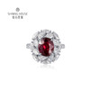【无烧红宝石戒指】钻石世家 18K金红宝石镶钻戒指  高级设计珠宝系列  让人一见倾心的红宝石 演绎女性的高贵柔情 也寓意着浪漫炙热的美好感情 商品缩略图1