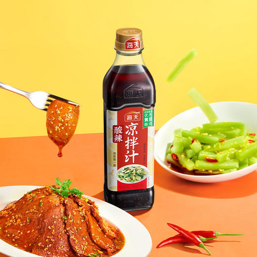 海天酸辣凉拌汁560g  酸爽清香开胃 商品图3