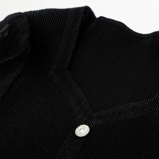 QF8342025新款法式浪漫压褶坑条修身显瘦可容大尺寸渐变连衣裙 商品图7