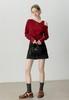 设计师款两件套斜肩针织棉显瘦时髦背心＋罩衫 商品缩略图1