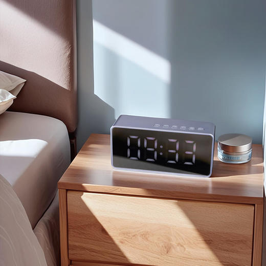 热卖！塞尔兰斯AI智能蓝牙音响多功能屏显时间/闹钟/AI助手/收音功能3色可选 商品图6