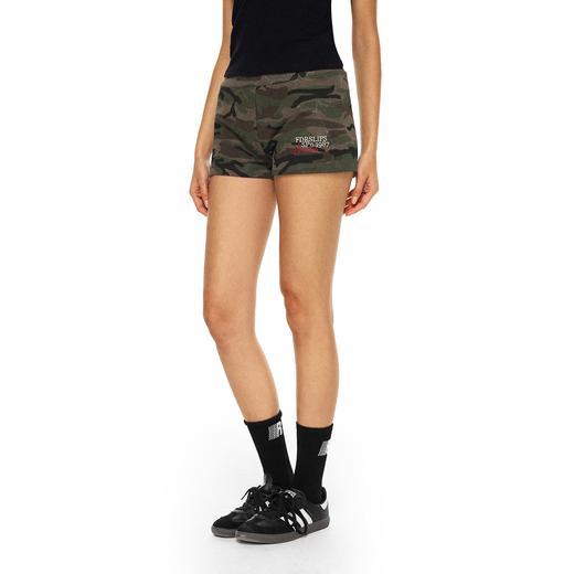 FDR官方店 美式辣妹修身迷彩短裤女夏季超短热裤百搭休闲裤 商品图0