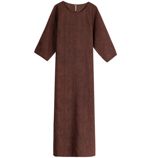 牧衣游原创 凤尾花四经罗香云纱连衣裙新款古典东方真丝长裙 辞兰 商品图4