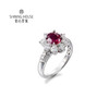 【红宝石戒指】钻石世家 18K金红宝石镶钻戒指  高级设计珠宝系列  让人一见倾心的红宝石 演绎女性的高贵柔情 也寓意着浪漫炙热的美好感情 商品缩略图0