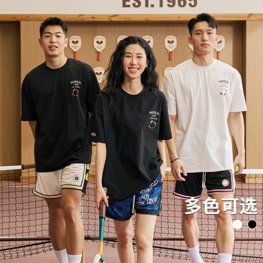 LUSHISI迎风跃变主题速干篮球运动短袖休闲健身跑步穿搭美式潮t恤 商品图3