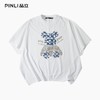 PINLI品立2025夏季新款小熊字母烫钻烫布圆领短袖T恤上衣体恤男士BG252111054 商品缩略图4