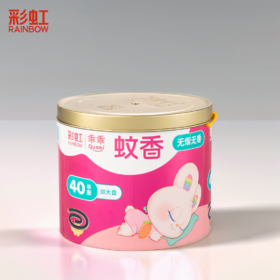 彩虹乖乖无烟无香蚊香桶装（40单圈+接灰盘）