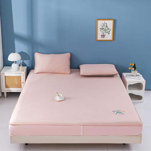 多喜爱 凉豆豆笠围三件套- 海星漫步/海之韵味/海豚精灵/海浪沙滩【精美绣花】 【可水洗机洗】【柔软可折叠】【凉感值0.28】【全方位包裹】 凉席子A类标准 有效抗菌 3D立体凉豆豆 商品图4