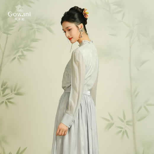 100%桑蚕丝乔万尼真丝衬衫新中式国风设计重工刺绣EM2C928 商品图4