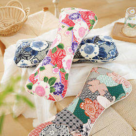 樱花系列艾草荞麦枕颈椎枕荞麦壳圆枕头睡眠支撑专用护颈枕成人高端