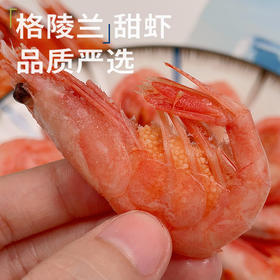 热卖中！！顺丰直邮（2025年2月新货尝鲜）【丹麦进口北极甜虾】黄腹籽虾 解冻直接吃 肉质鲜嫩甜 低脂高蛋白 免去虾线 男女老少皆宜 每盒赠山葵酱+调味汁2份