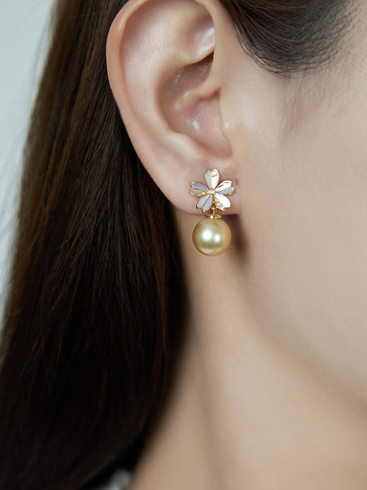 【黑科技】耳夹黑科技可拆卸耳夹 K黄 樱花 商品图4