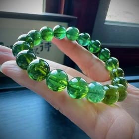 10mm-11mm单圈全色绿碧玺手串