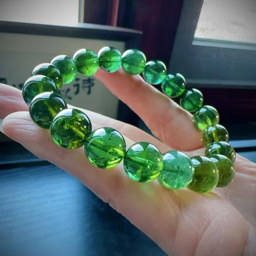 10mm-11mm单圈全色绿碧玺手串 商品图0