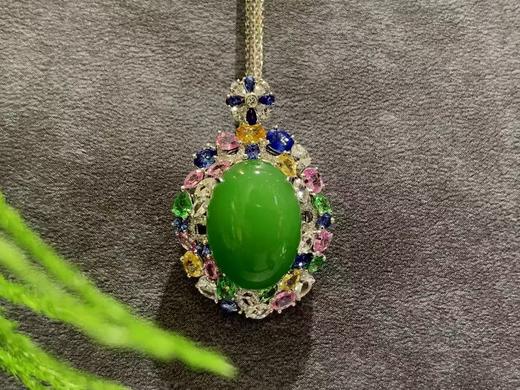 【御珠宫坊】金镶碧玉吊坠 商品图0