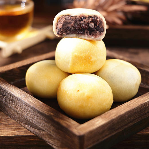 【粒粒红豆饼】香甜软糯，内馅饱满，精选上等红小豆，保留原汁原味，不添加，纯天然！ 商品图4